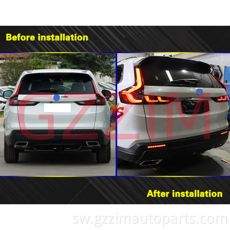 Sehemu za gari za gari zilisababisha taa ya nyuma ya bumper kwa CRV